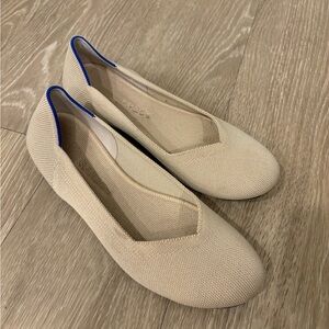 Rothy’s ecru round toe ballet flat